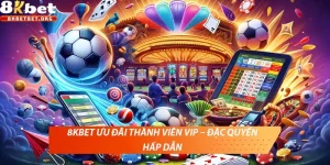 8KBET ưu đãi thành viên VIP – Đặc quyền hấp dẫn