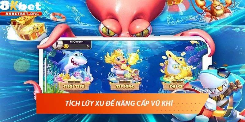 Tích lũy xu để nâng cấp vũ khí